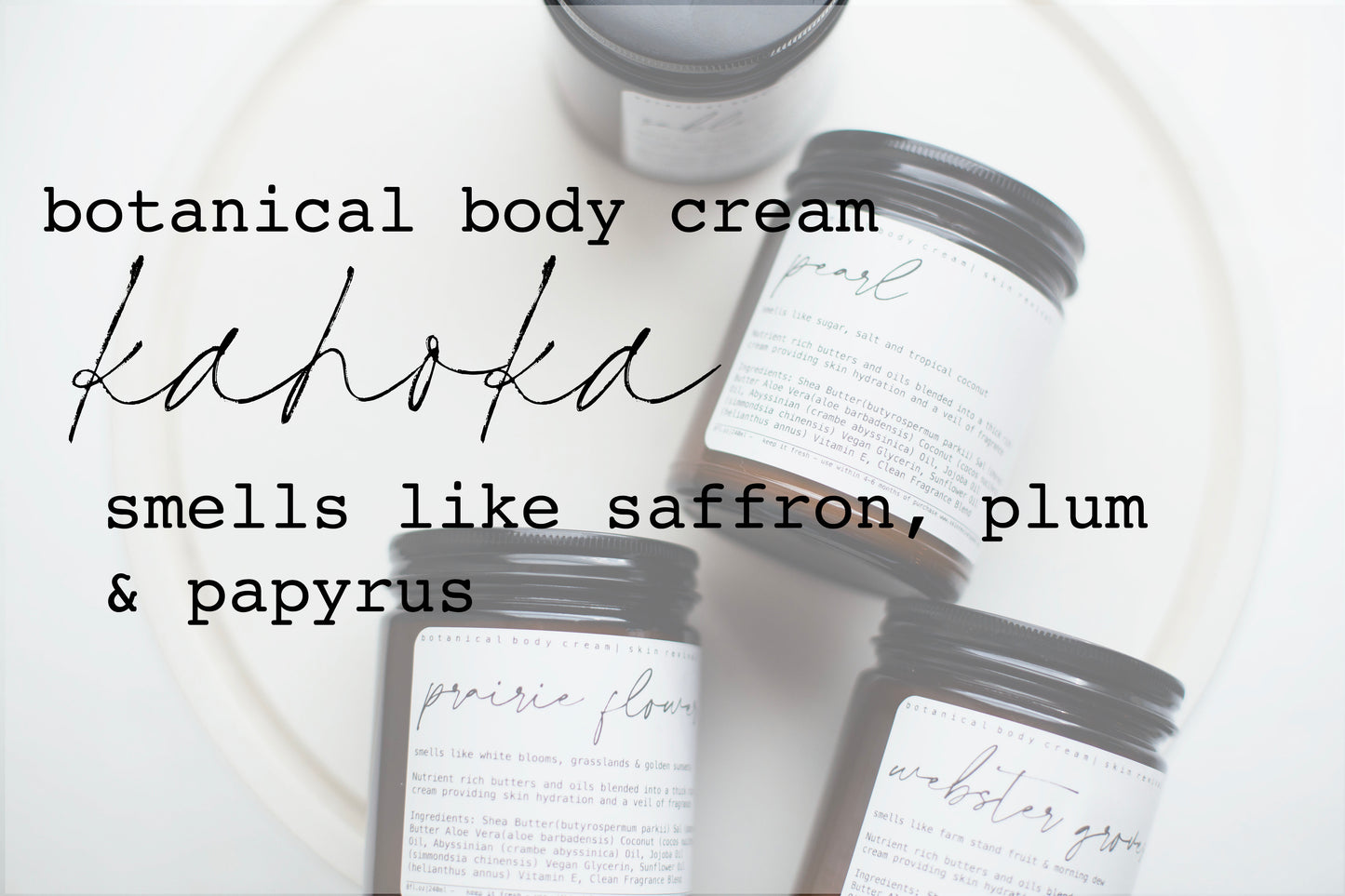 Botanical Body Cream | 8oz - 240ml  | KAHOKA