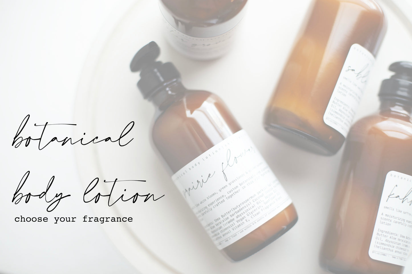 Botanical Body Lotion | 8oz - 240ml  | Choose Your Scent