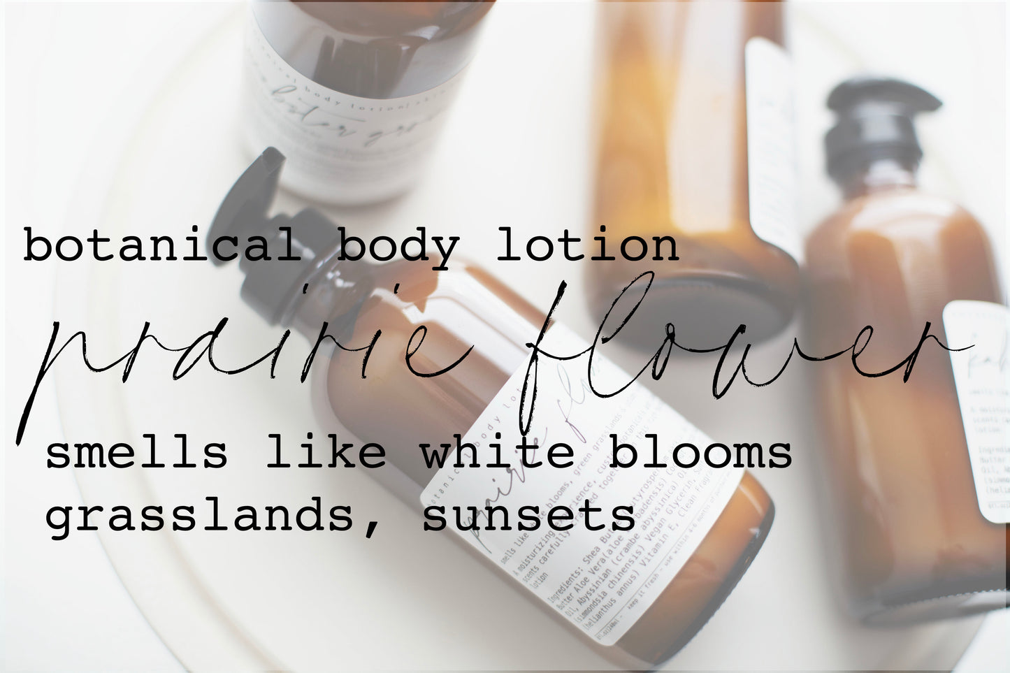 Botanical Body Lotion | 8oz - 240ml  | Prairie Flower